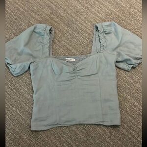 Abercrombie Linen cropped top